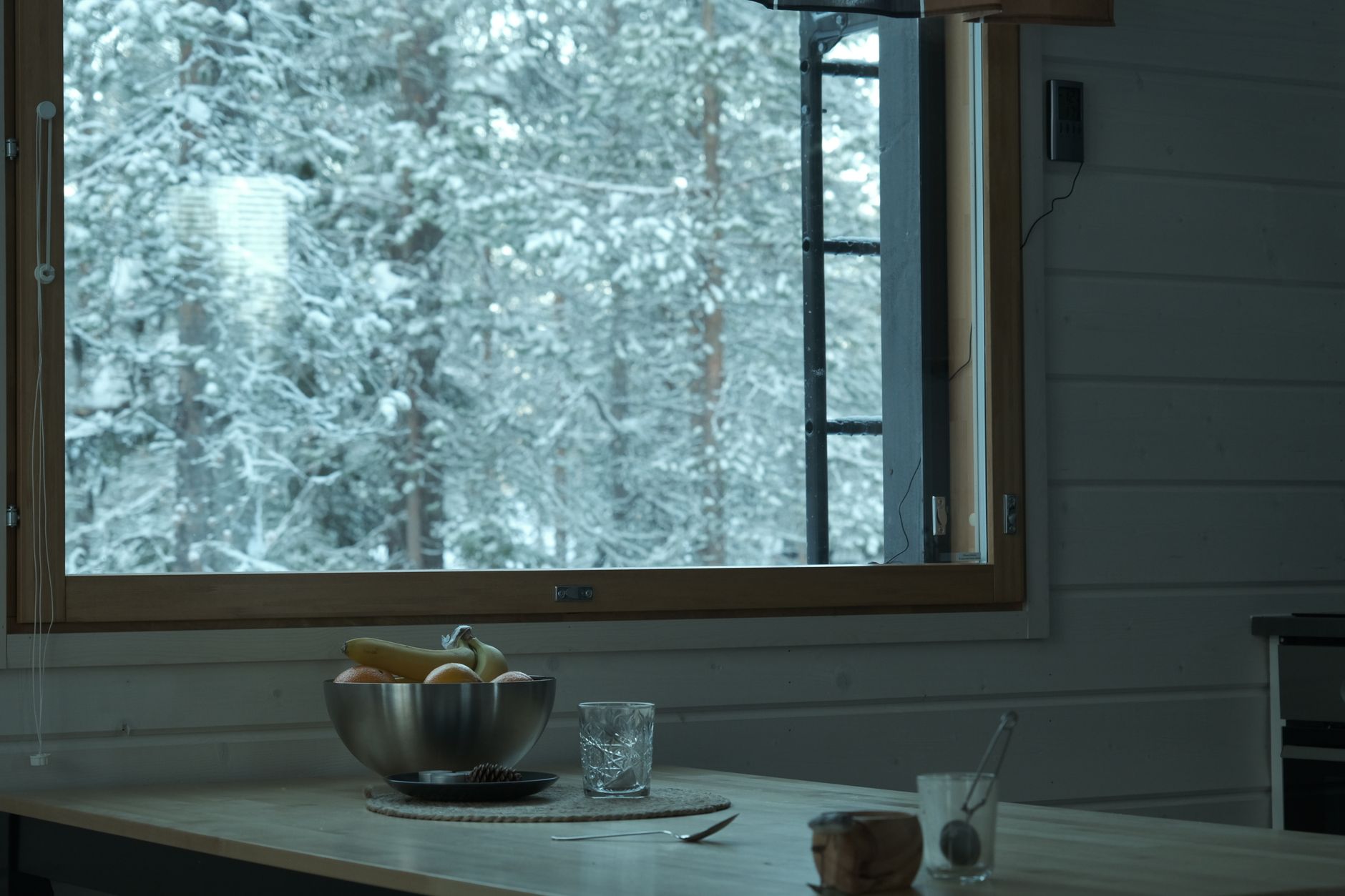 Nordic minimalist wooden cabin