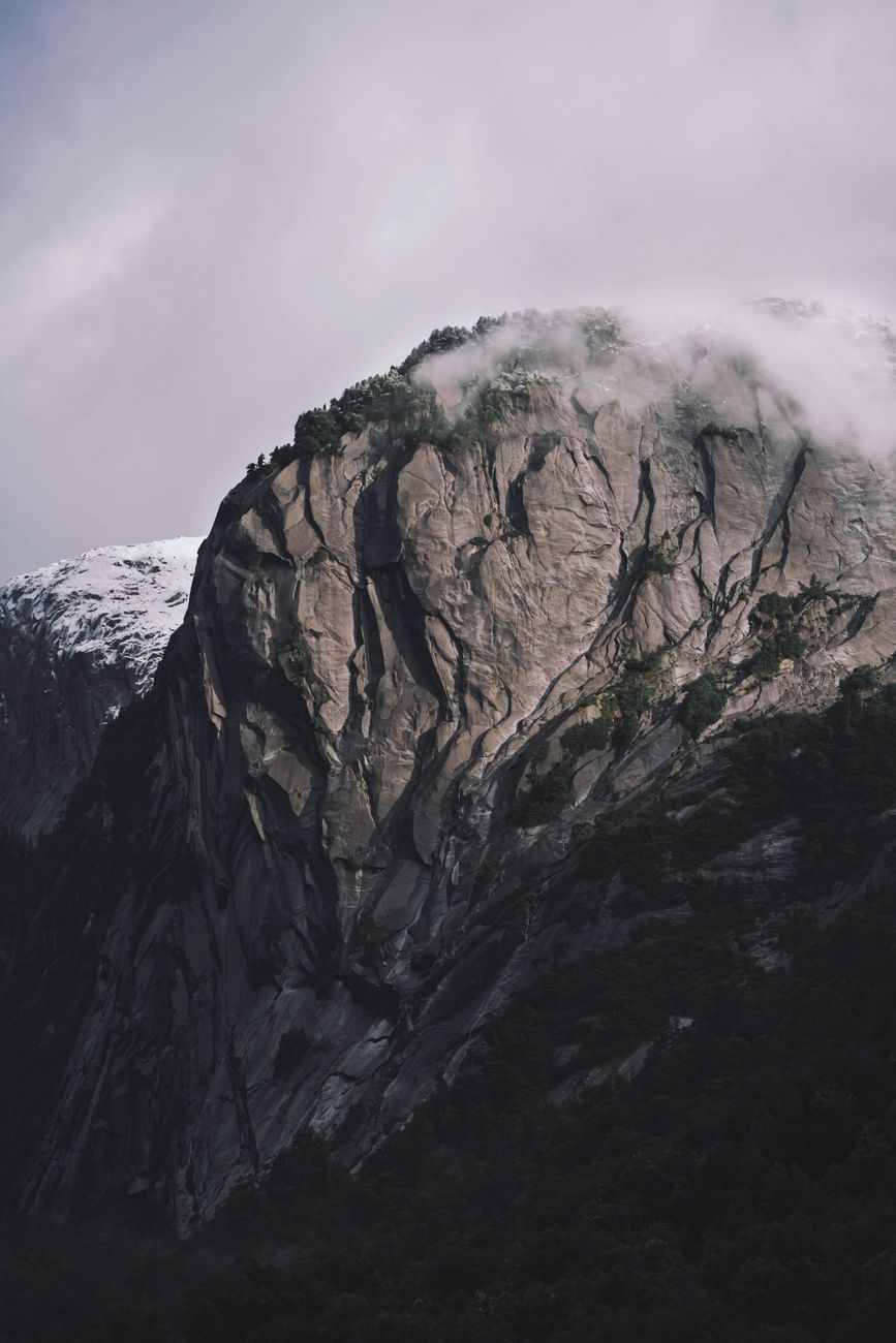 High altitude mountain peaks