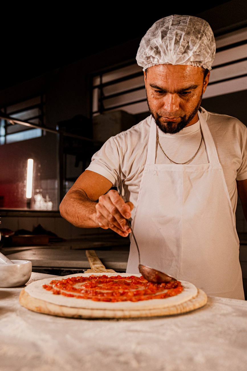 Artisan preparing private meal
